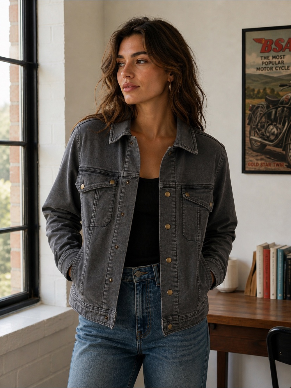 Dovetail Workwear Women’s Thermal Denim Jacket - Like New! Retails for $130